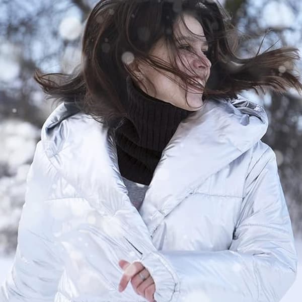 Vinterstrikket evighetsskjerf med polarfleece halsvarmer for barn, jenter/gutter