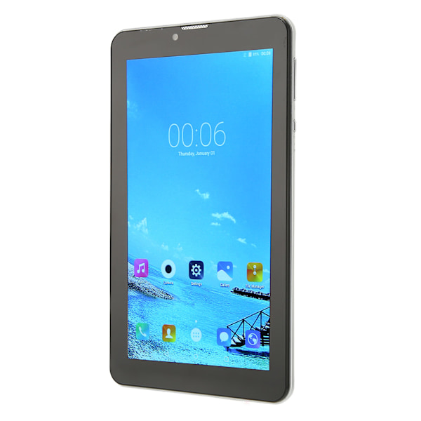 7-tums Tablet 2.4G 5G RAM 4GB ROM32GB Främre 5MP Bakre 8MP 1960x1080 Octa Cores 5000mAh Tablet för Android10 AU-kontakt 100 till 240V Svart