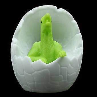 Dinosaur Egg Formet Nattlampe Sengelampe Nattlys for Barn (Grønn)