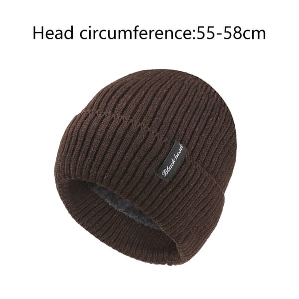 Mössor Dam, Vintermössor för Dam Herr Fleecefodrade Varma för Kallt Väder, Mössa för Dam Mode Skull Cap