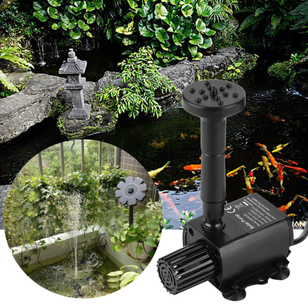 Utomhus solcells driven hängande damm nedsänkbar vattenpump