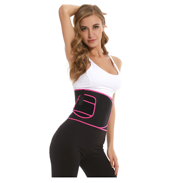 Sweet Sweat Waist Trimmer - Svart/Rosa | Premium Midjetränare