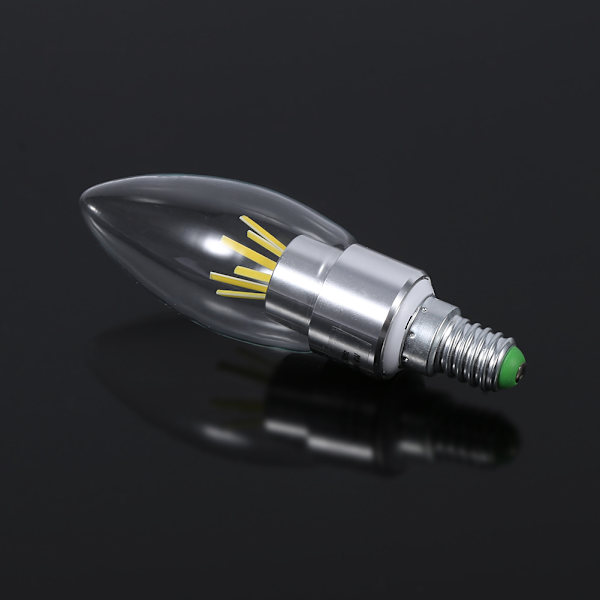 E14 4W 85-265V COB LED-glödtrådslampa Ljus Energisparande