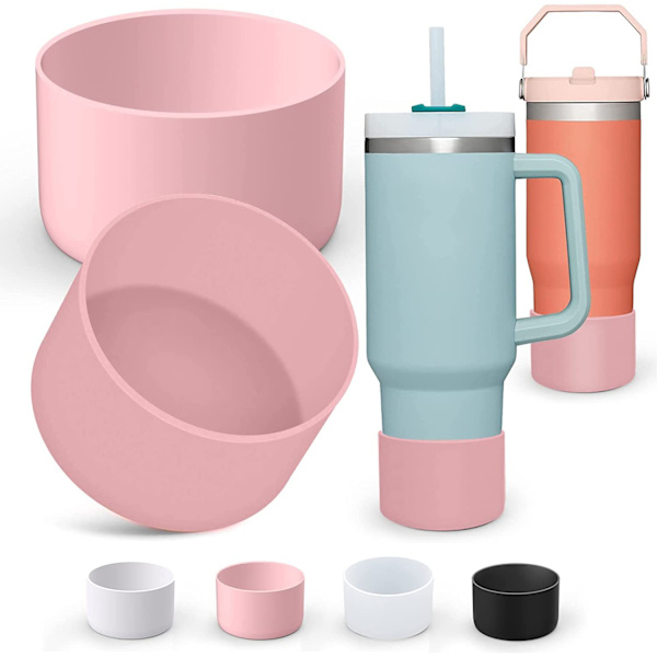 2-delt silikonisolert krusdeksel rosa 7,5 cm
