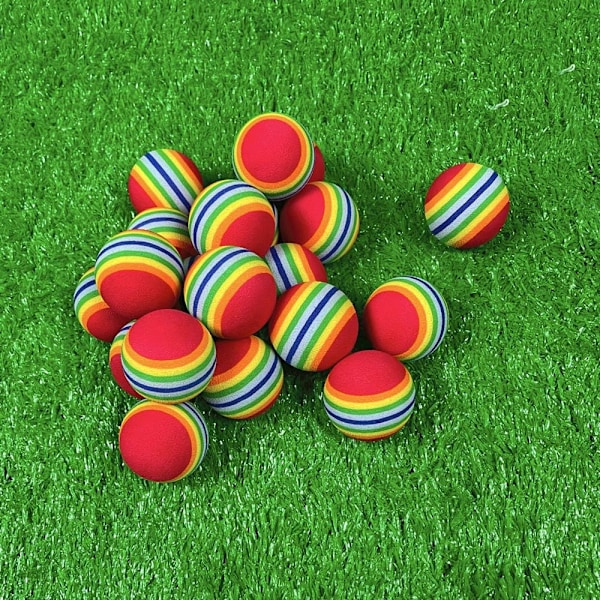 20 stycken golfträningsbollar, lätta skumbollar, realistiska