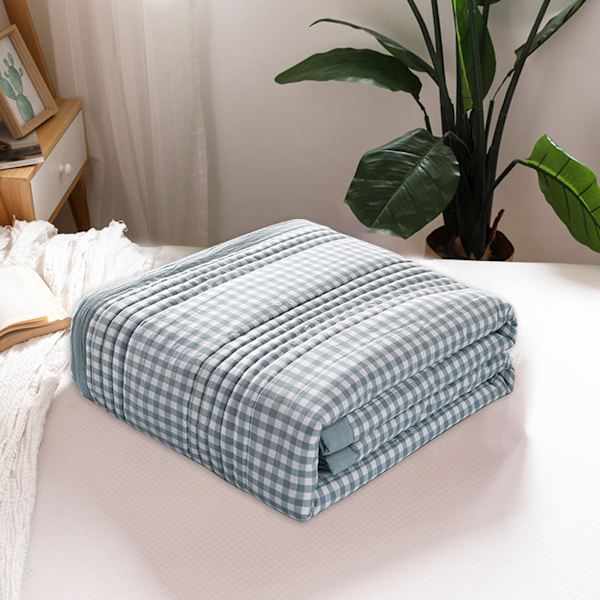 Täcken för Queen Size Säng Lätta Överkast, Mjuk Säng Sommartäcke Lätt Mikrofiber Överkast, Modernt Blomstermönstrat Överkast för Alla Säsonger 150x200