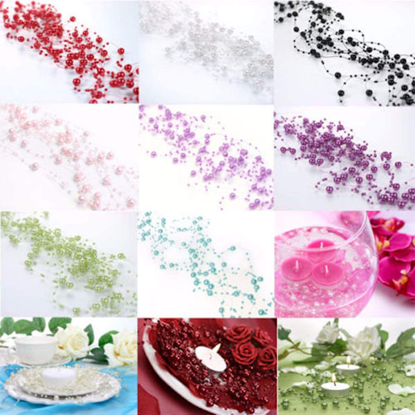75m Pearl String Beads, Fishing Line Aritificial Pears Plastic
