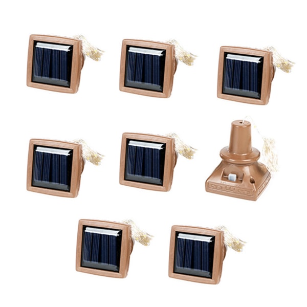 8 Pack Solar Flask Lights Cork Fairy String Lights warm white