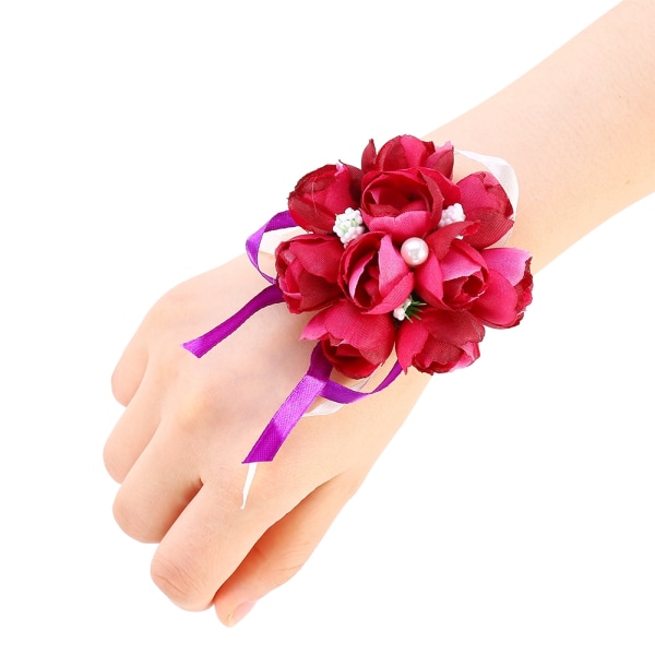 Handledsblomsarmband Systrar Brudtärna Handblommor Bröllop
