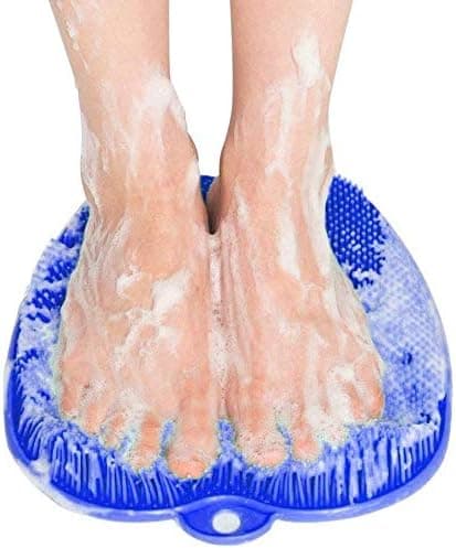 Duschfotsskrubber, fotmassageborste med halkskydd