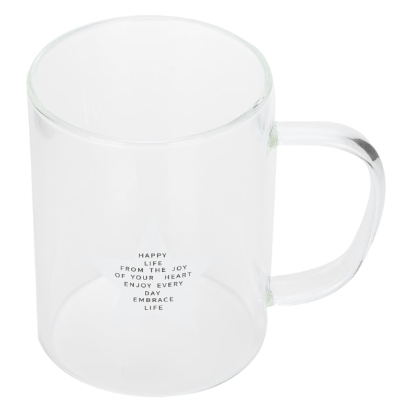 350ml Transparent mjölkkopp Kaffe Mugg Te Glas Drinkware med