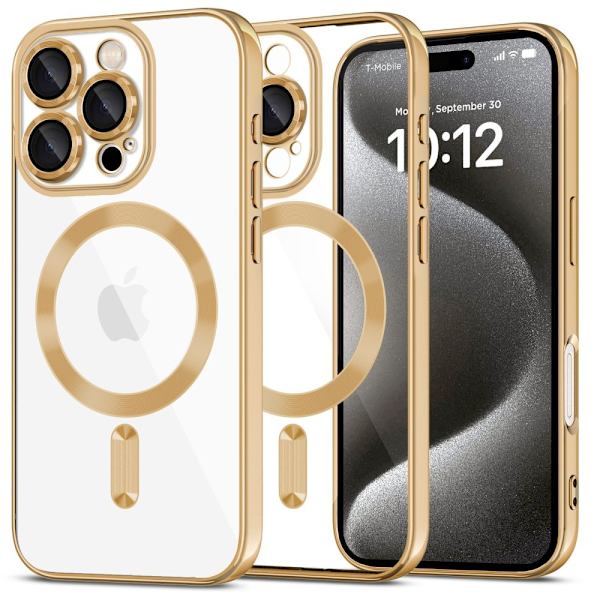 Tech-Protect iPhone 16 Pro -kotelo MagSafe MagFlex Shiny Gold