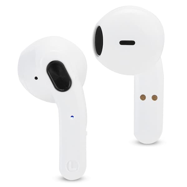 Bluetooth 5.0 Trådløse Hodetelefoner Bærbar Ring-Pull Kan Form Binaural Stereo Lyd Ørepropper Blå