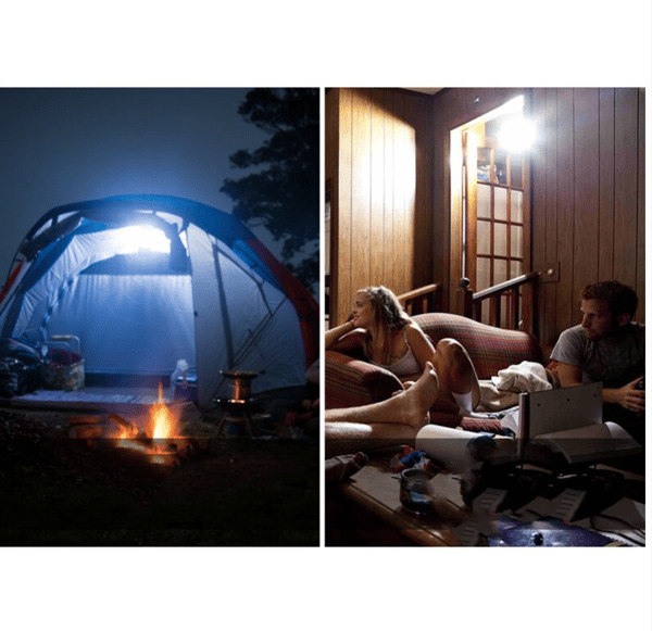 2 stk, Oppladbar LED-lyspære, USB-oppladbar, Strømbrudd E