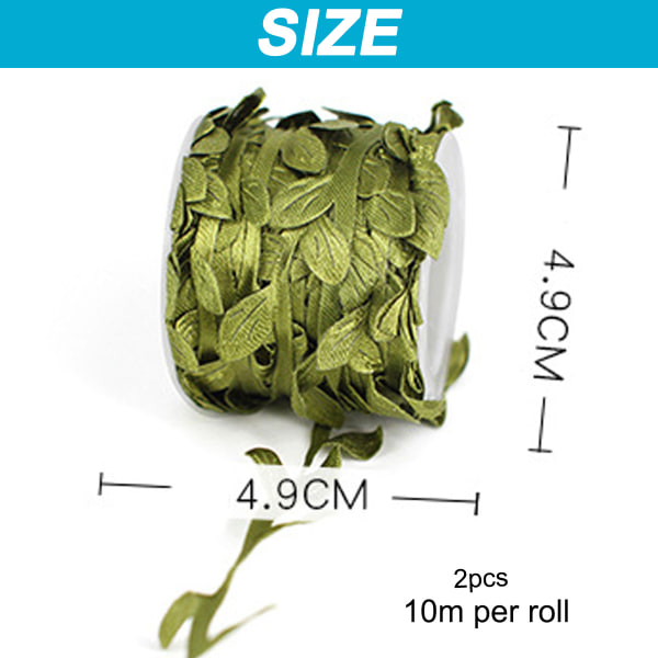20M Twine Green Leaf Jute 5MM Rope Hemp Burlap Ribbon String
