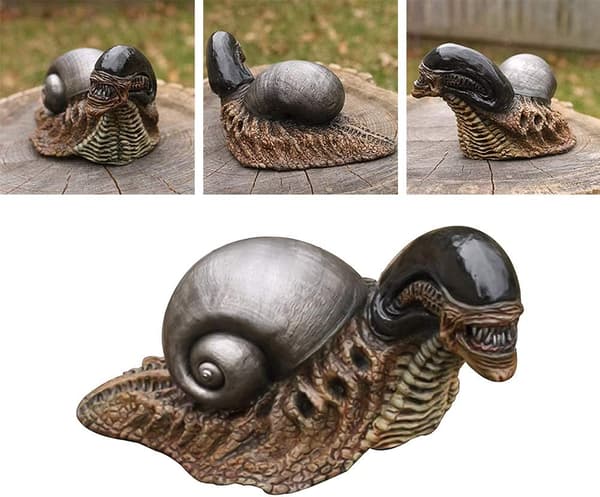 Sneglefigur, Hagepynt, Statue Dyredekorasjon Snegle