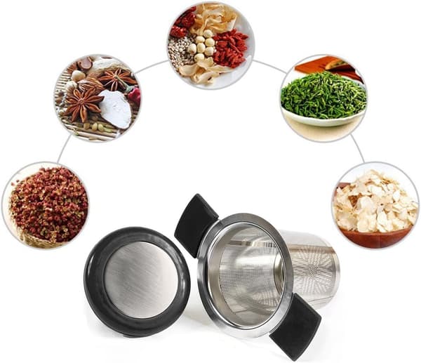 Te-filter i rustfrit stål, te-si med fine huller