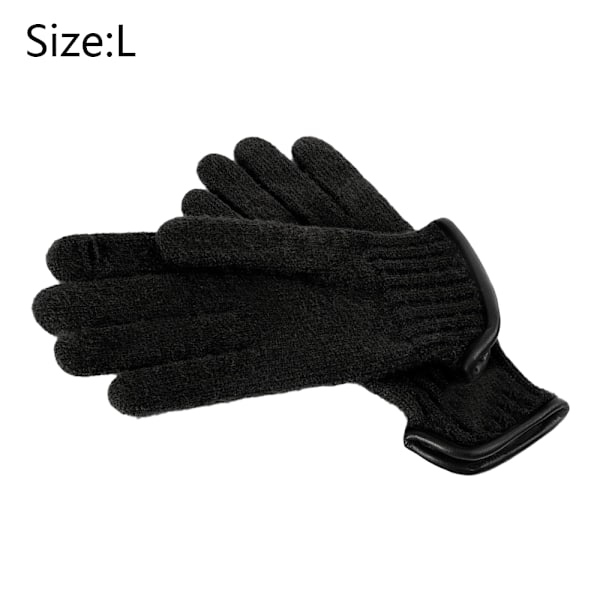 Grepp fleece varma damhandskar Pekskärm varma handskar stickade vinter