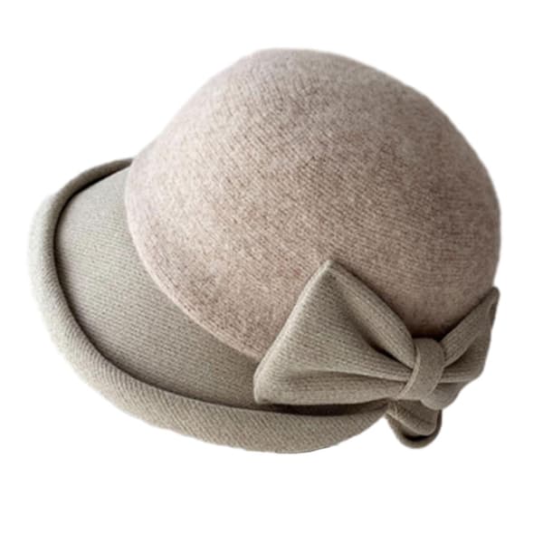 Uld vinterhat dame retro fedora hatte kirkehatte fiskehat dame filthat bowlerhat