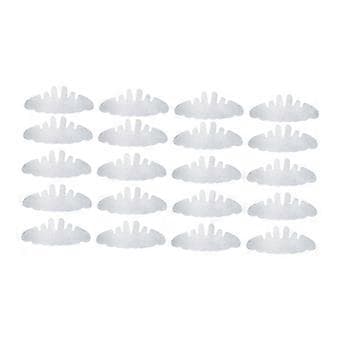 20x Baseball Keps Inlägg Baseball Hatt Svettfoder för Tenniskepsar Resor Sommar(Vit 29cmx12.5cm)