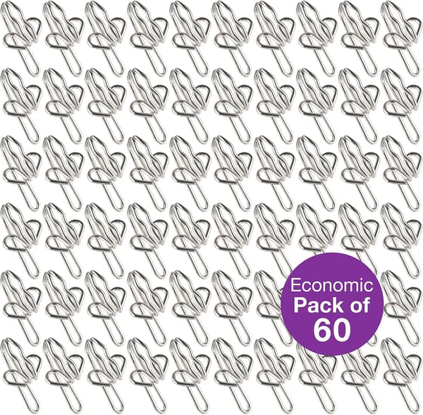 Kraftiga Metallgardinkrokar (50-pack) Gardiner, Draperier, Rynkband