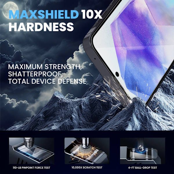 2-Pack SAMSUNG A55 Skärmskydd - Härdat Glas 9H - Super kvalitet 3D