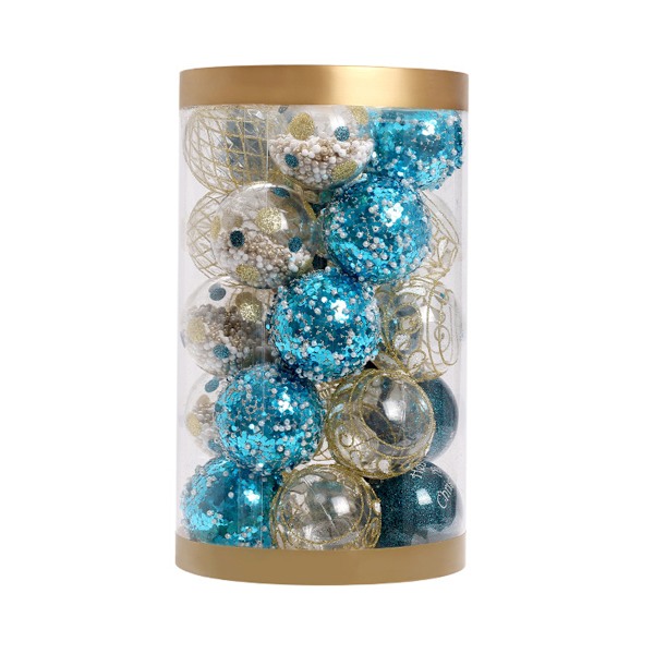 25pcs Christmas Decorations, 6cm Xmas Tree Hanging Ball Xmas