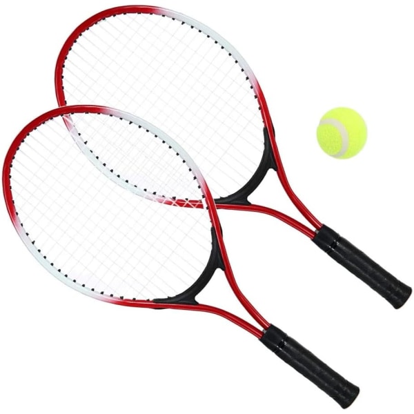 N/H Set med 2 tonårings tennisracket med gratis boll för
