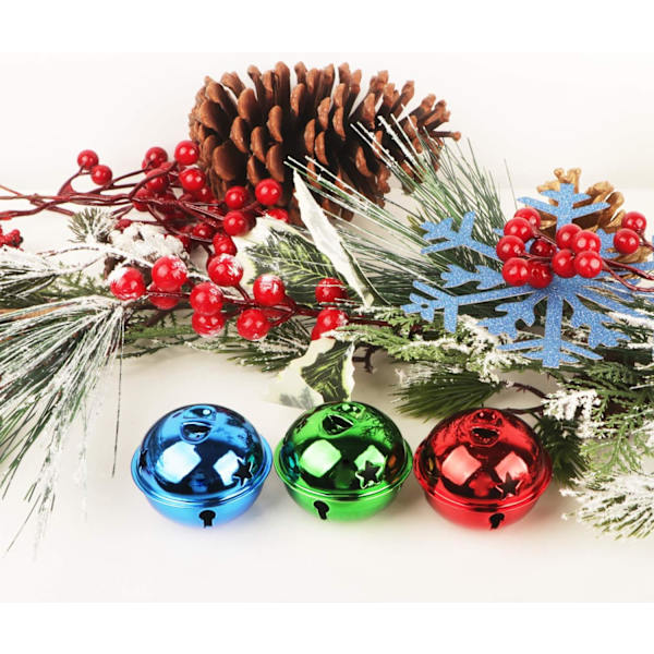 10 Stück Glöckchen Weihnachtsbaumschmuck Mehrfarbig Schellen