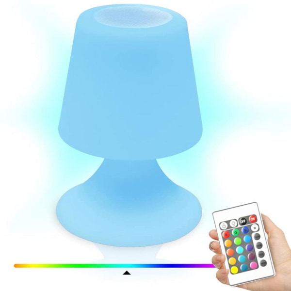 Bordslampa med Bluetooth-högtalare 6 färger och 3 lägen Natt