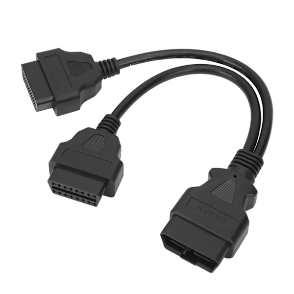 16-Pin OBD2 Kabel 1-till-2 Förlängningssplitter Bil Diagnostisk Kontakt Adapter 30cm Förlängningslängd