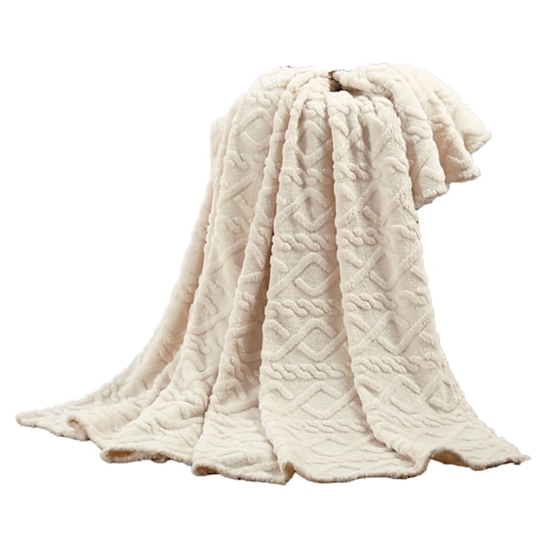 70*100cm Supermjuk Varm Enfärgad Micro Plysch Fleece Filt Pläd Matta Soffa Sängkläder Eleganta Stilar Heminredning Under 70 kr