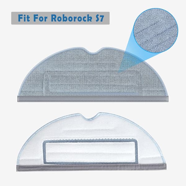5-pack Ersättningsmoppar för Dammsugare T7 T7plus S7, Rengöringsdukar för Roborock S7 Dammsugare