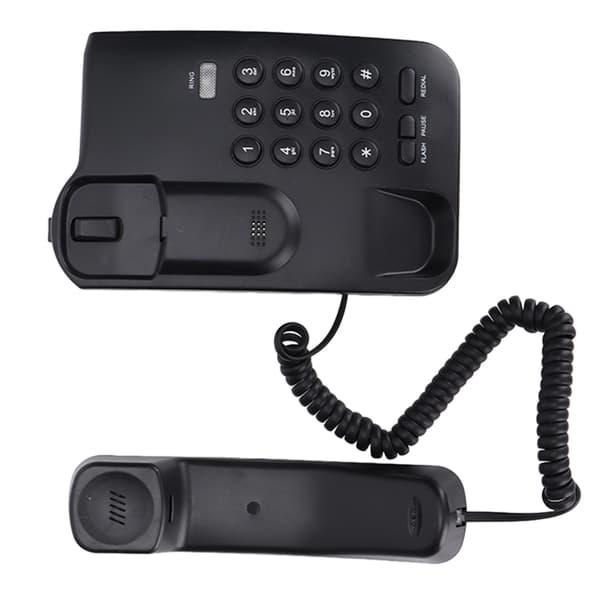 Väggmonterad fast telefon med samtalsindikator, P T Dual Mode Anti-Interference fasttelefon stöder återuppringning för hotell och kontor