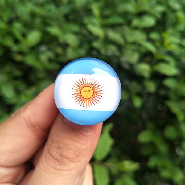 Sæt med 50 runde argentinske flagpins
