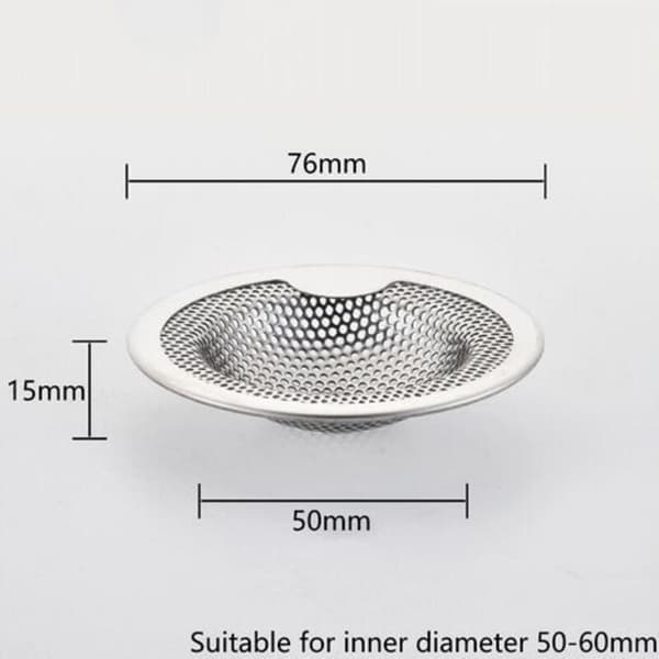 2 st Diskbänksilar i rostfritt stål 76mm Diskbänkssil A