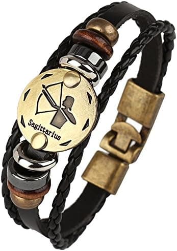 Punk Legering Läderarmband För Stjärnbild Flätat Reparmband Manschett