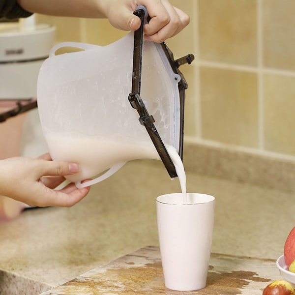Återanvändbara silikonpåsar för matförvaring - 3 x 1,5L (51oz) Silikonmatförvaringspåsar + 6 Stretchlock Skålöverdrag för att låsa in färskhet + 2 Bonus pink