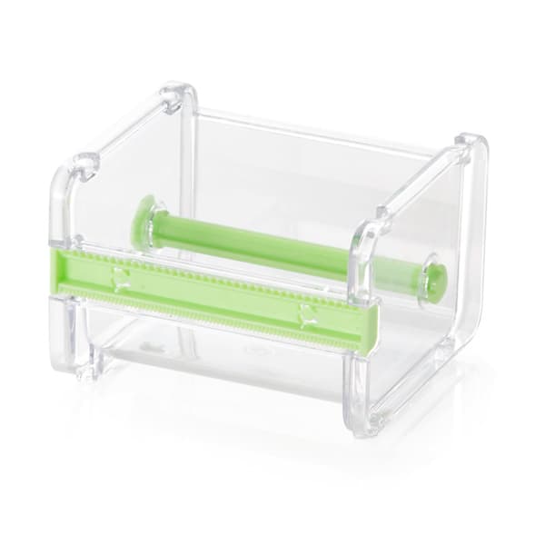 2-pak skrivebords multi-transparent maskeringstape dispenser, tapeskærer