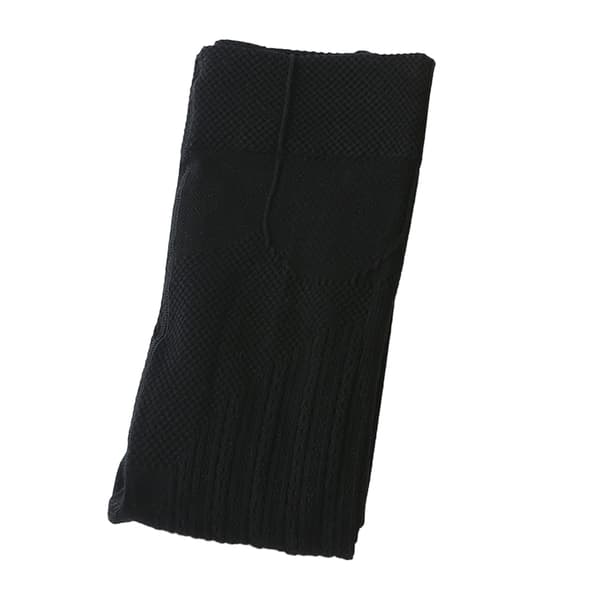 Vintervarma ogenomskinliga fodrade tights för kvinnor, hög midja, elastiska black