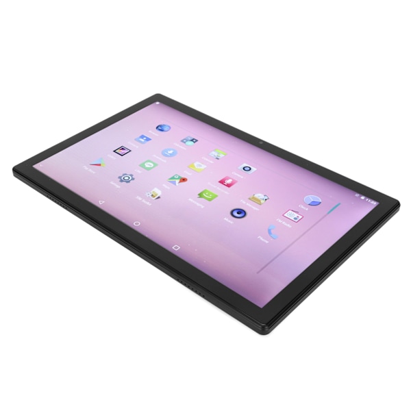 10-tums surfplatta 8-kärnig CPU 6GB 256GB 6000mah batteri för Android 11 2.4G 5G WIFI IPS-skärm Bärbar surfplatta 100–240V Svart EU-kontakt