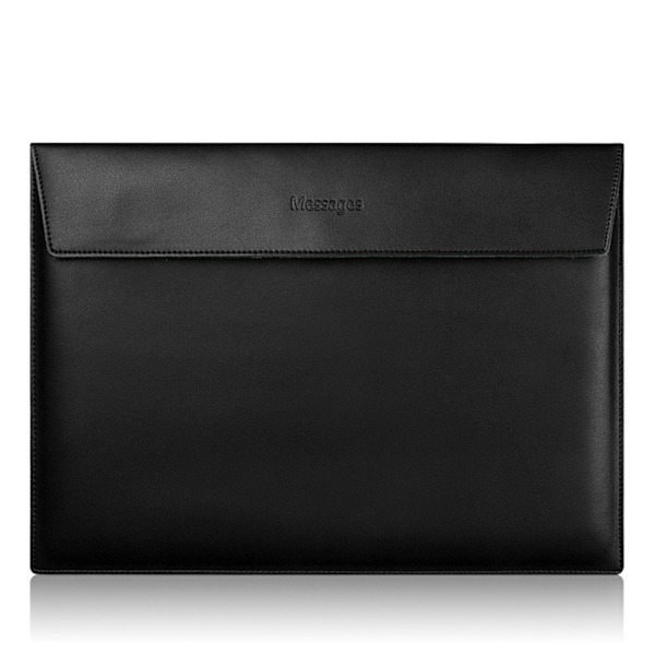 För OS X Laptopväska Kuvertstil PU Läder Exakt Storlek Multifunktionell Laptopfodral för 13 Tum Enheter Svart PU Läder Horisontell Stil