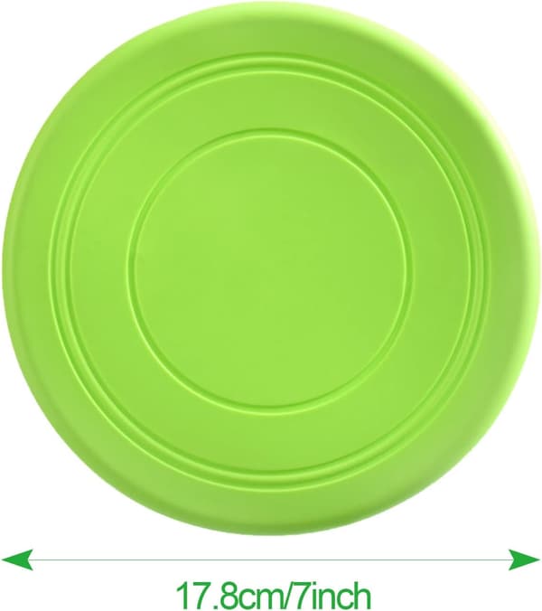 3-pack Hundfrisbees, Naturgummiskålar, Gummileksaksfrisbee