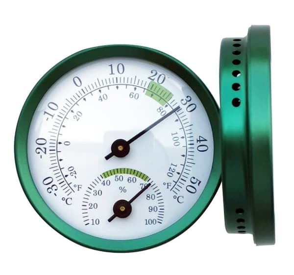 Ren Grønn Analog Innendørs Termometer Hygrometer Fuktighet Temperatur