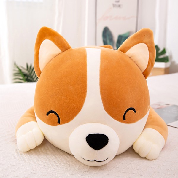 Mjuk hund party modell Corgi plyschleksak docka kudde