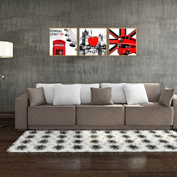 Bro gatan Scenery Canvas Wall Art Målning Tryckt Bild