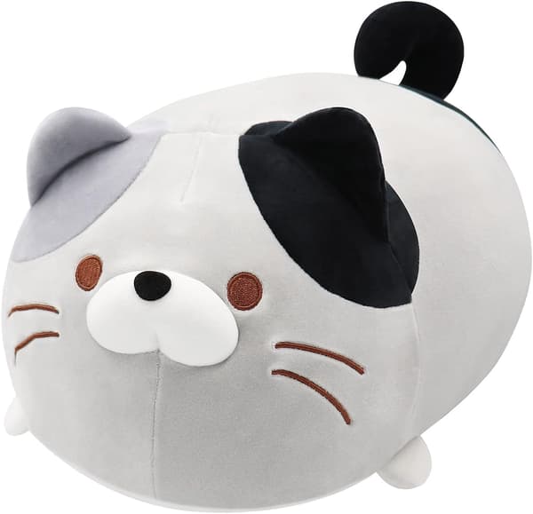 Plush Chubby Cat Dukke, Myk Stoffdyr, Kosepute