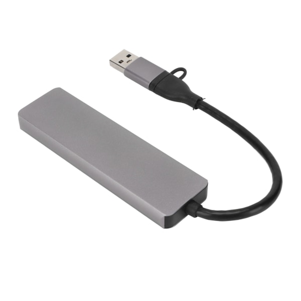 USB C Hub 6 i 1 USB3.0 3xUSB Portar 5Gbps Överföring Avancerat Chipset Portabel Dockningsstation för Hemmakontor Resor