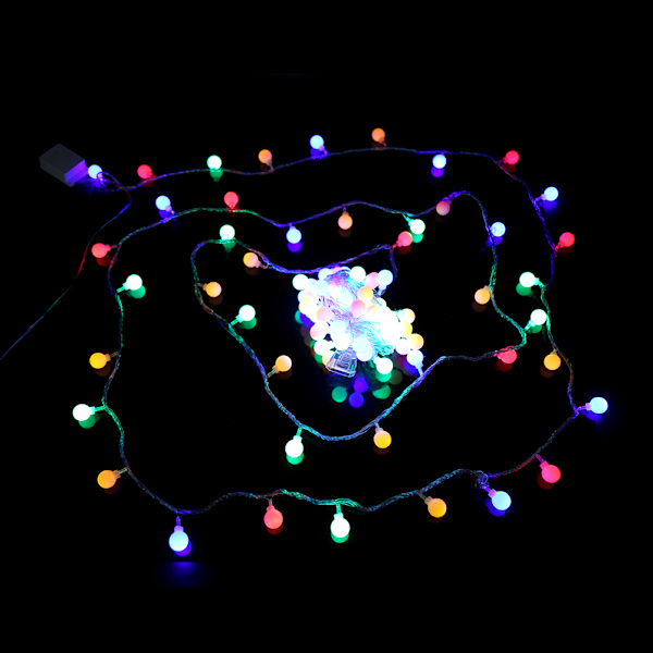 8,7M 100LED EU-kontakt AC220V Frostade kulor forma utomhus vattentät ljusslinga färgglad