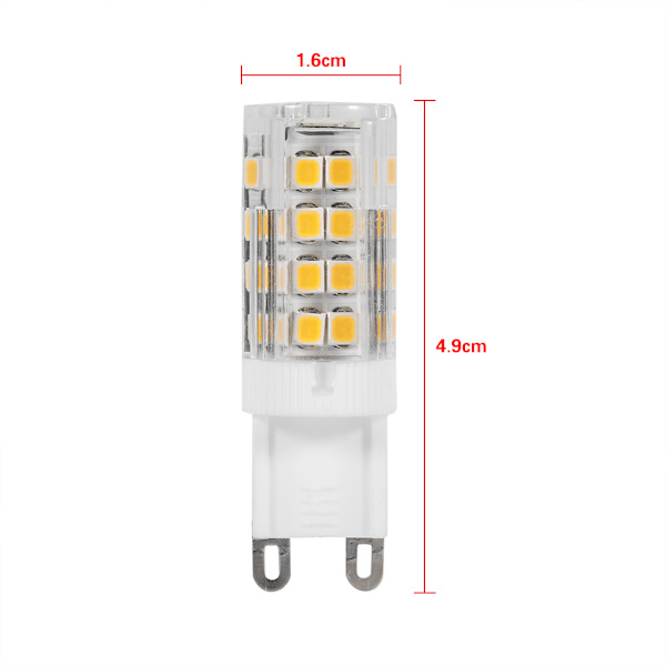 Keramiska G9 LED-pärlor 220V Varmvitt Hög belysning Byte